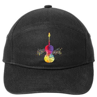 String Instrument Violinist Cello Violin 7-Panel Snapback Hat