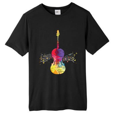 String Instrument Violinist Cello Violin Tall Fusion ChromaSoft Performance T-Shirt