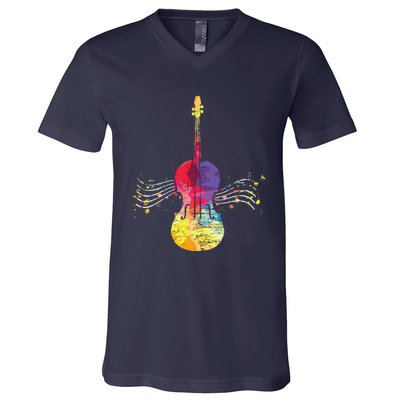 String Instrument Violinist Cello Violin V-Neck T-Shirt