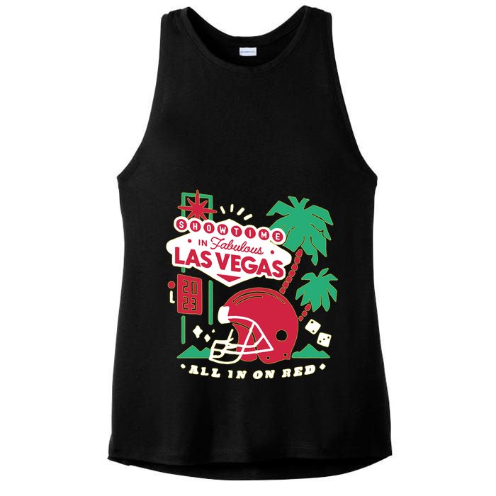 Showtime In Vegas All In On Red Ladies PosiCharge Tri-Blend Wicking Tank