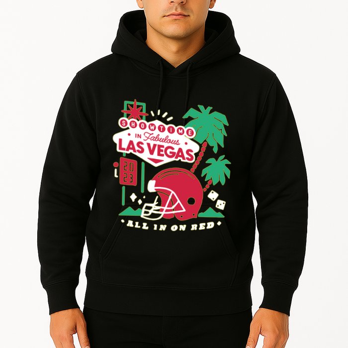 Showtime In Vegas All In On Red Hoodie