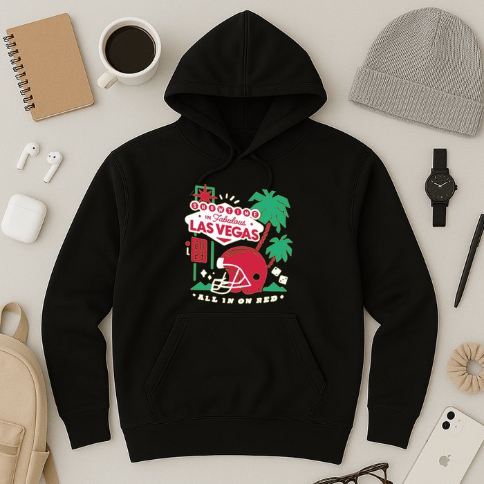 Showtime In Vegas All In On Red Hoodie