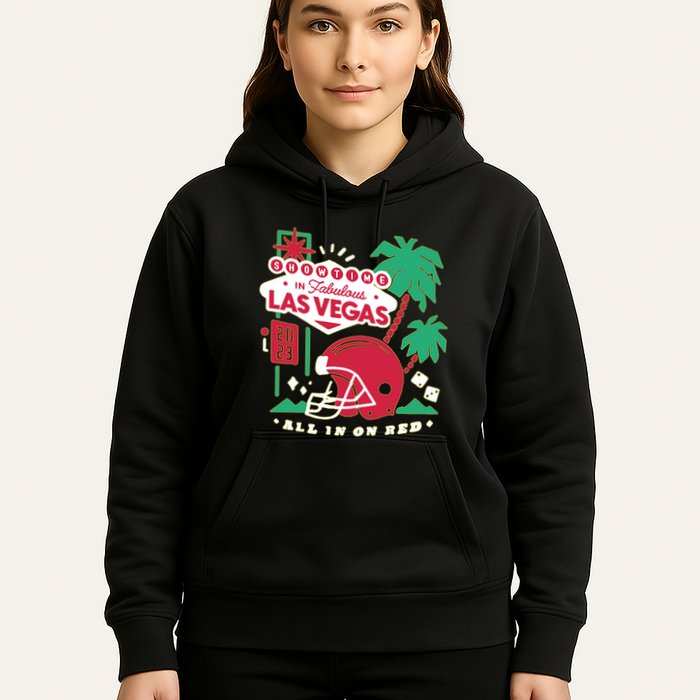 Showtime In Vegas All In On Red Hoodie