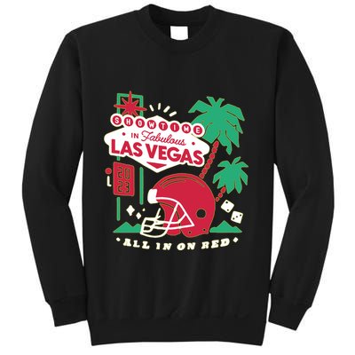 Showtime In Vegas All In On Red Sweatshirt