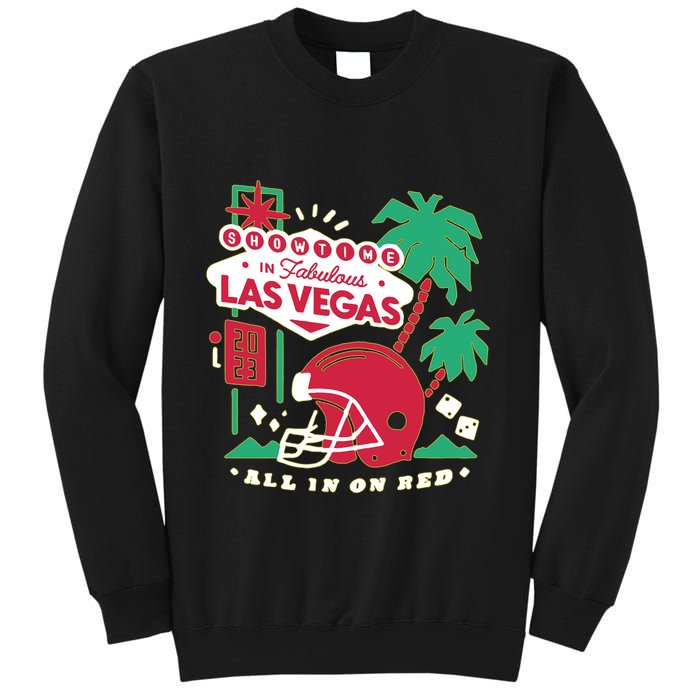 Showtime In Vegas All In On Red Sweatshirt