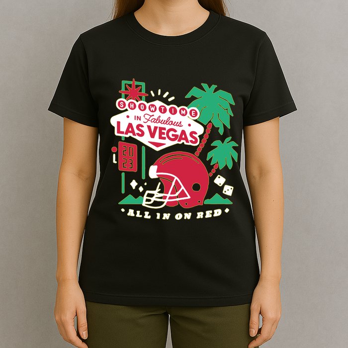 Showtime In Vegas All In On Red T-Shirt
