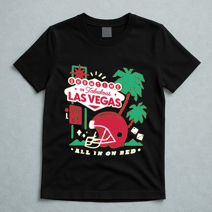 Showtime In Vegas All In On Red T-Shirt