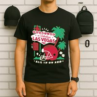Showtime In Vegas All In On Red T-Shirt