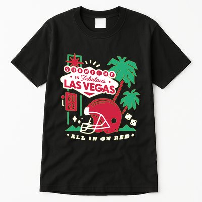 Showtime In Vegas All In On Red Tall T-Shirt