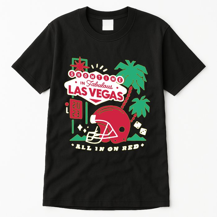 Showtime In Vegas All In On Red Tall T-Shirt
