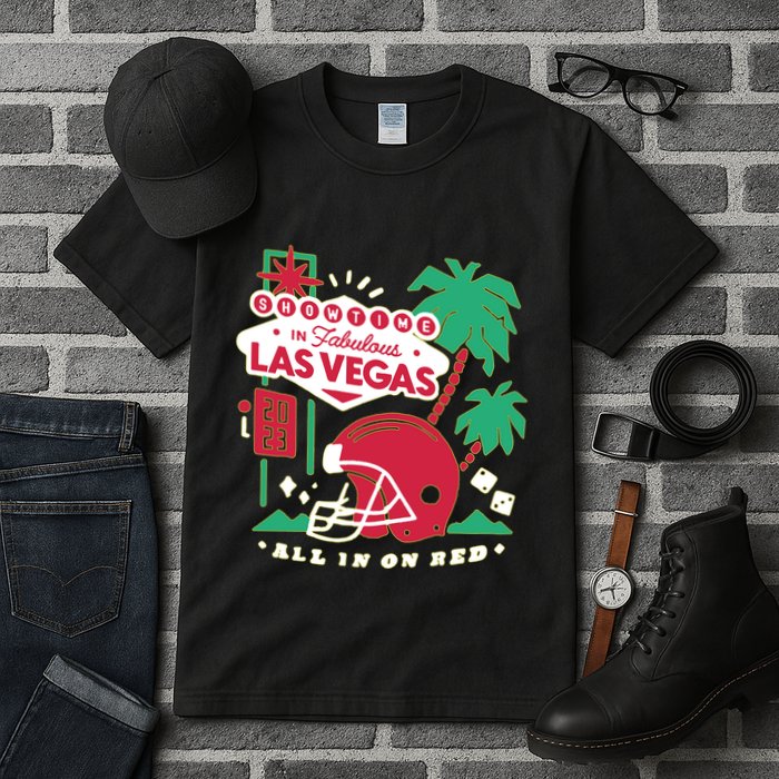 Showtime In Vegas All In On Red Tall T-Shirt
