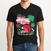 Showtime In Vegas All In On Red V-Neck T-Shirt