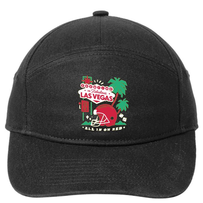 Showtime In Vegas All In On Red 7-Panel Snapback Hat