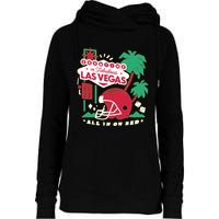 Showtime In Vegas All In On Red Womens Funnel Neck Pullover Hood