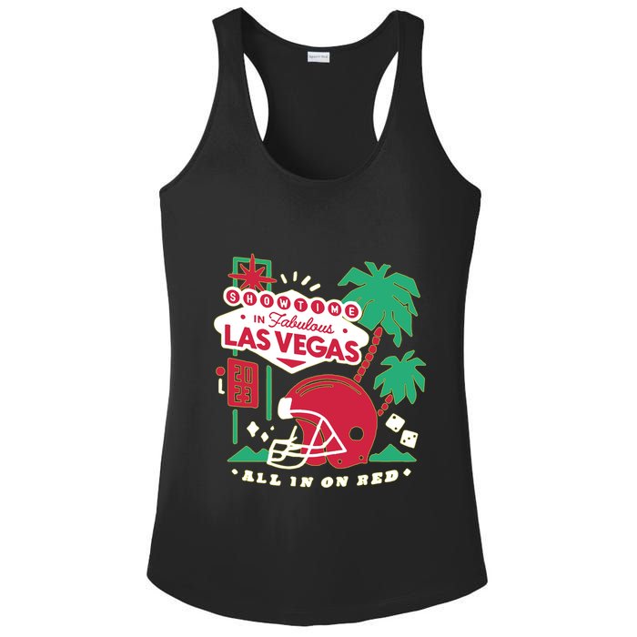 Showtime In Vegas All In On Red Ladies PosiCharge Competitor Racerback Tank