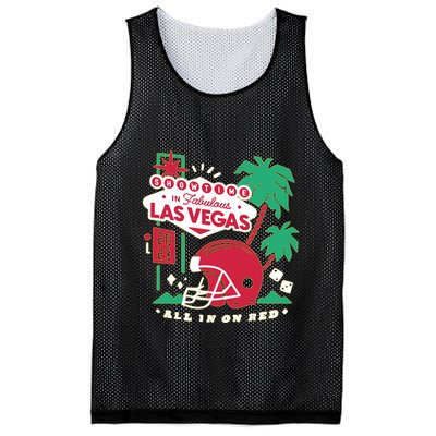 Showtime In Vegas All In On Red Mesh Reversible Basketball Jersey Tank