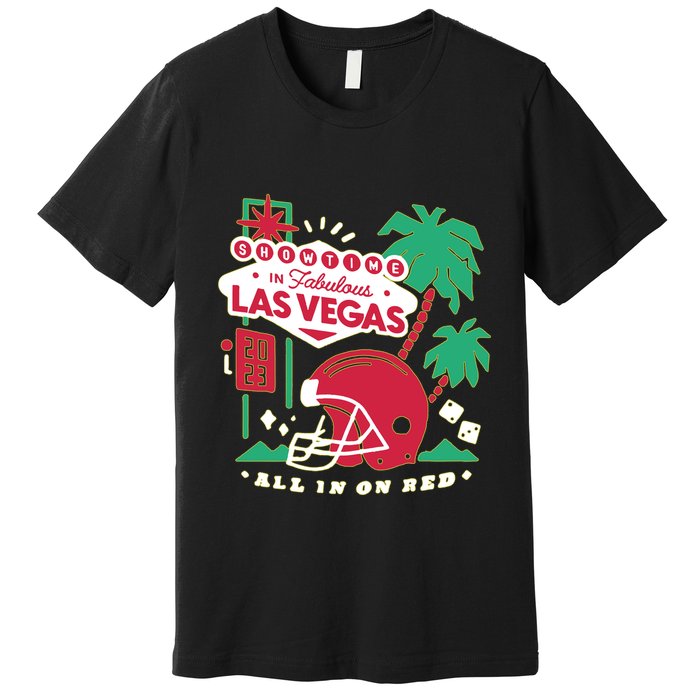 Showtime In Vegas All In On Red Premium T-Shirt