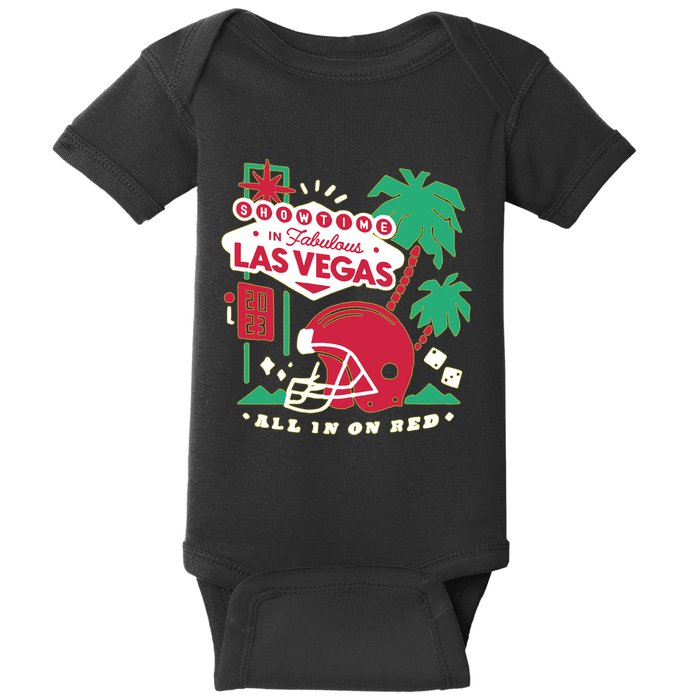 Showtime In Vegas All In On Red Baby Bodysuit