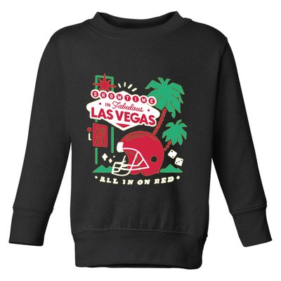 Showtime In Vegas All In On Red Toddler Sweatshirt