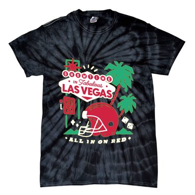 Showtime In Vegas All In On Red Tie-Dye T-Shirt