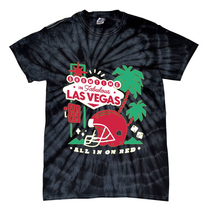 Showtime In Vegas All In On Red Tie-Dye T-Shirt