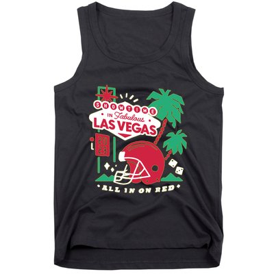 Showtime In Vegas All In On Red Tank Top