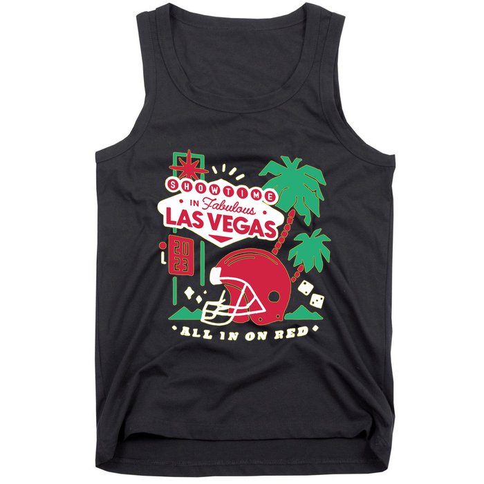 Showtime In Vegas All In On Red Tank Top