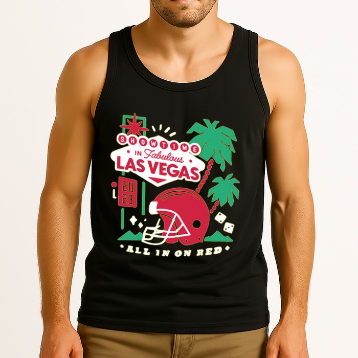 Showtime In Vegas All In On Red Tank Top