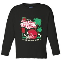 Showtime In Vegas All In On Red Toddler Long Sleeve Shirt
