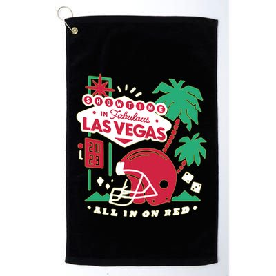 Showtime In Vegas All In On Red Golf Towel