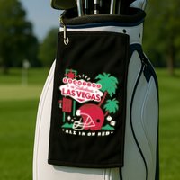 Showtime In Vegas All In On Red Golf Towel