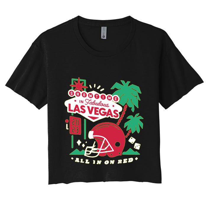 Showtime In Vegas All In On Red Crop Top