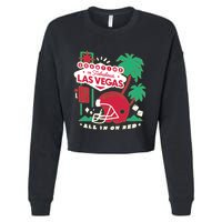 Showtime In Vegas All In On Red Cropped Pullover Crew