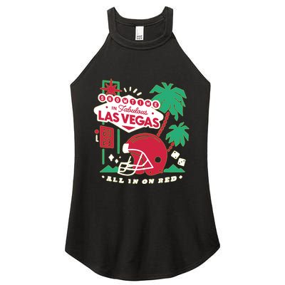 Showtime In Vegas All In On Red Women's Perfect Tri Rocker Tank
