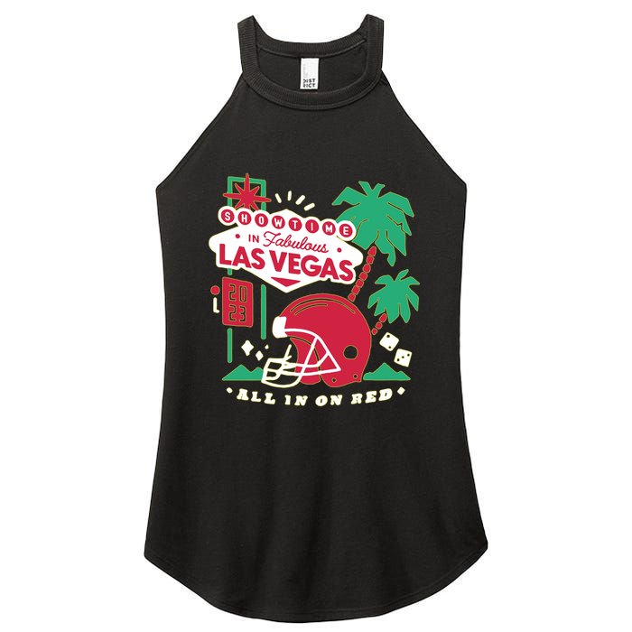 Showtime In Vegas All In On Red Women's Perfect Tri Rocker Tank