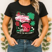 Showtime In Vegas All In On Red Womens T-Shirt