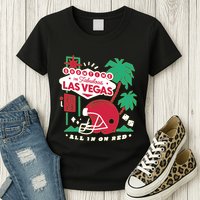 Showtime In Vegas All In On Red Womens T-Shirt