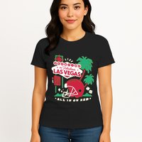 Showtime In Vegas All In On Red Womens T-Shirt