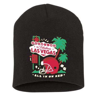 Showtime In Vegas All In On Red Short Acrylic Beanie