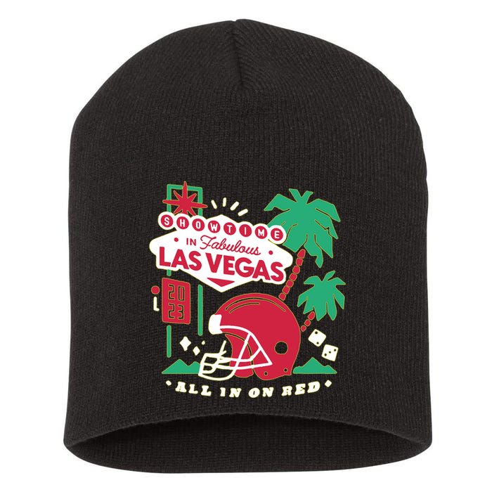 Showtime In Vegas All In On Red Short Acrylic Beanie