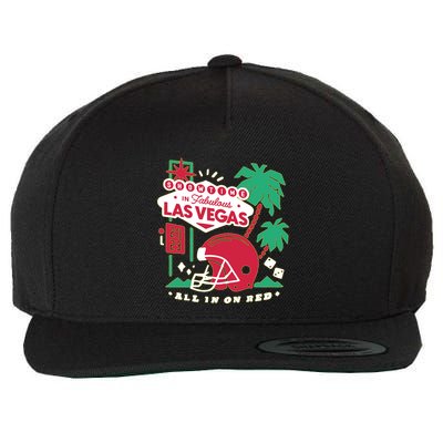 Showtime In Vegas All In On Red Wool Snapback Cap