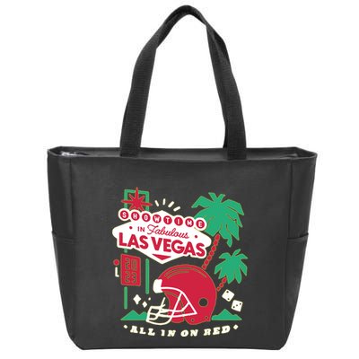Showtime In Vegas All In On Red Zip Tote Bag