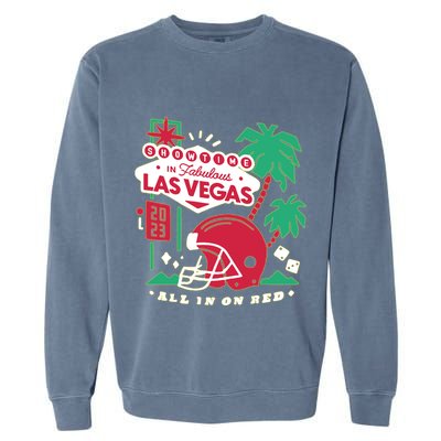 Showtime In Vegas All In On Red Garment-Dyed Sweatshirt