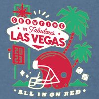 Showtime In Vegas All In On Red Garment-Dyed Sweatshirt
