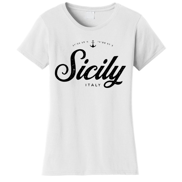 Sicily Italy Vintage Retro Women's T-Shirt