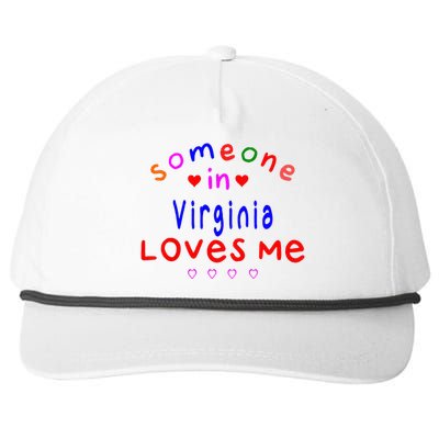 Someone In Virginia Loves Me Snapback Five-Panel Rope Hat