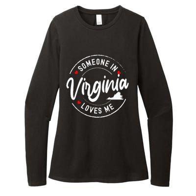 Someone In Virginia Loves Me Womens CVC Long Sleeve Shirt