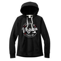 Someone In Virginia Loves Me Women's Fleece Hoodie