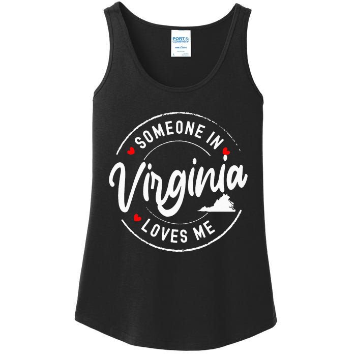 Someone In Virginia Loves Me Ladies Essential Tank