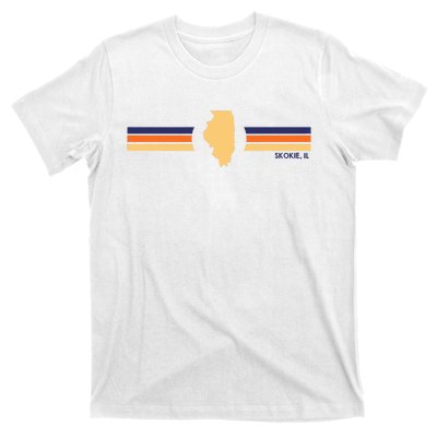 Skokie Illinois Vintage Line Il Souvenirs T-Shirt